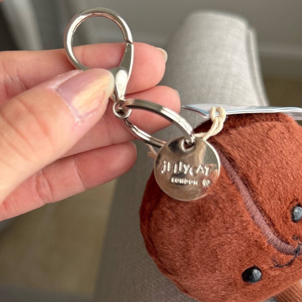 AUTHENTIC Jellycat Amuseables Coffee Bean Bag Charm - NWT - FAST SHIPPING! - Picture 3 of 4